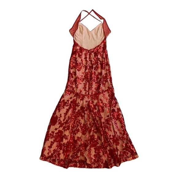 NBD Dusk Til Dawn Gown in Deep Red NWT - Picture 5 of 7